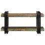 Estante de pared multicolor de madera maciza reciclada de , Almacenamiento para CD y DVD - Ref: Foro24-4017483, Precio: 72,65...