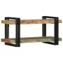 Estante de pared multicolor de madera maciza reciclada de , Almacenamiento para CD y DVD - Ref: Foro24-4017483, Precio: 72,65...