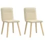 Sillas de comedor 2 unidades tela color crema von , Essstühle - Ref: Foro24-4101227, Preis: 104,31 €, Rabatt: %