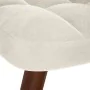 Sillón de relax con taburete terciopelo crema de , Sillones - Ref: Foro24-4016830, Precio: 145,68 €, Descuento: %
