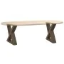 Patas para mesa centro 2 uds acero natural 40x(30-31,3)cm acero de , Patas para mesas - Ref: Foro24-4012683, Precio: 65,97 €,...