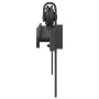Kit de herrajes para puertas correderas acero negro 200 cm by , Door items - Ref: Foro24-4009749, Price: 52,08 €, Discount: %