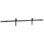 Kit de herrajes para puertas correderas acero negro 200 cm by , Door items - Ref: Foro24-4009749, Price: 52,08 €, Discount: %