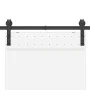 Kit de herrajes para puertas correderas acero negro 200 cm by , Door items - Ref: Foro24-4009749, Price: 52,08 €, Discount: %