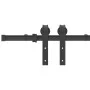 Kit de herrajes para puertas correderas acero negro 200 cm by , Door items - Ref: Foro24-4009749, Price: 52,08 €, Discount: %