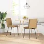 Sillas de comedor 2 unidades terciopelo marrón de , Sillas de comedor - Ref: Foro24-4101252, Precio: 92,13 €, Descuento: %