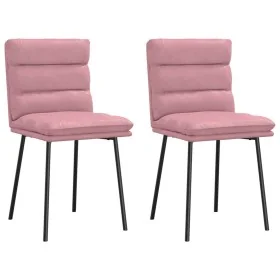 Sillas de comedor 2 unidades terciopelo rosa by , dining chairs - Ref: Foro24-4101286, Price: 95,03 €, Discount: %