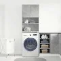 Armario de lavadora madera ingeniería gris hormigón 64x24x190cm de , Accesorios para lavadoras y secadoras - Ref: Foro24-8591...