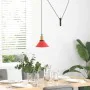 Lámpara colgante regulable en altura E27 rojo brillante Ø 22cm by , Lamps - Ref: Foro24-4103449, Price: 29,10 €, Discount: %