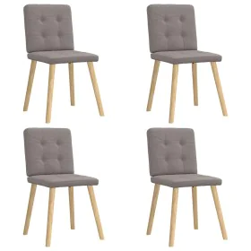 Sillas de comedor 4 unidades tela taupe de , Sillas de comedor - Ref: Foro24-3315174, Precio: 193,14 €, Descuento: %