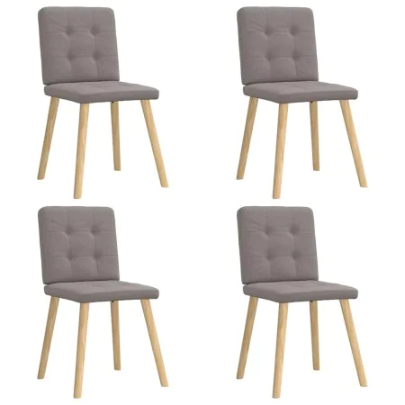Sillas de comedor 4 unidades tela taupe de , Sillas de comedor - Ref: Foro24-3315174, Precio: 193,14 €, Descuento: %