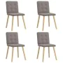 Sillas de comedor 4 unidades tela taupe de , Sillas de comedor - Ref: Foro24-3315174, Precio: 193,14 €, Descuento: %