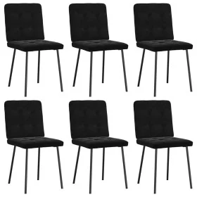 Silla de comedor 6 unidades terciopelo negro by , dining chairs - Ref: Foro24-3315433, Price: 241,49 €, Discount: %