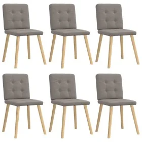 Sillas de comedor 6 unidades de tela gris taupe de , Sillas de comedor - Ref: Foro24-3315444, Precio: 288,54 €, Descuento: %