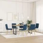 Sillas de comedor 6 unidades tela azul de , Sillas de comedor - Ref: Foro24-3315446, Precio: 288,54 €, Descuento: %