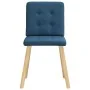 Sillas de comedor 6 unidades tela azul de , Sillas de comedor - Ref: Foro24-3315446, Precio: 288,54 €, Descuento: %