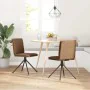 Silla de comedor cuero sintético marrón de , Sillas de comedor - Ref: Foro24-4101278, Precio: 114,55 €, Descuento: %