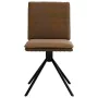 Silla de comedor cuero sintético marrón de , Sillas de comedor - Ref: Foro24-4101278, Precio: 114,55 €, Descuento: %