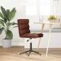 Silla de comedor cuero sintético marrón brillante de , Sillas de comedor - Ref: Foro24-4101308, Precio: 66,43 €, Descuento: %
