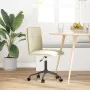 Silla de comedor de cuero sintético color crema de , Sillas de comedor - Ref: Foro24-4101320, Precio: 62,81 €, Descuento: %