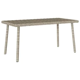 Mesa centro jardín rectangular gris claro 80x40x37cm by , Garden tables - Ref: Foro24-4104059, Price: 40,05 €, Discount: %