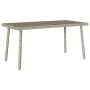 Mesa centro jardín rectangular gris claro 80x40x37cm de , Mesas de jardín - Ref: Foro24-4104059, Precio: 40,05 €, Descuento: %