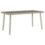 Mesa centro jardín rectangular gris claro 80x40x37cm de , Mesas de jardín - Ref: Foro24-4104059, Precio: 40,05 €, Descuento: %