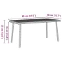 Mesa centro jardín rectangular gris claro 80x40x37cm de , Mesas de jardín - Ref: Foro24-4104059, Precio: 40,05 €, Descuento: %