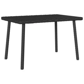 Mesa centro jardín rectangular negra 60x40x37cm ratán sintético de , Mesas de jardín - Ref: Foro24-4104050, Precio: 31,58 €, ...