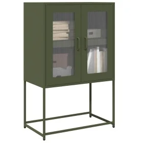 Aparador de acero verde oliva 68x39x107 cm de , Aparadores - Ref: Foro24-853378, Precio: 96,27 €, Descuento: %