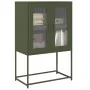 Aparador de acero verde oliva 68x39x107 cm de , Aparadores - Ref: Foro24-853378, Precio: 96,27 €, Descuento: %
