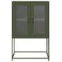 Aparador de acero verde oliva 68x39x107 cm de , Aparadores - Ref: Foro24-853378, Precio: 96,27 €, Descuento: %