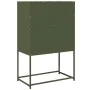 Aparador de acero verde oliva 68x39x107 cm de , Aparadores - Ref: Foro24-853378, Precio: 96,27 €, Descuento: %