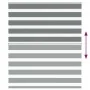 Estor cebra gris oscuro tejido ancho 125,9 cm poliéster de , Persianas y estores - Ref: Foro24-4014111, Precio: 26,72 €, Desc...