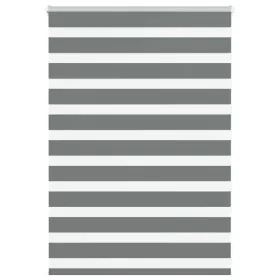Estor cebra gris oscuro tejido ancho 105,9 cm poliéster de , Persianas y estores - Ref: Foro24-4014107, Precio: 22,19 €, Desc...