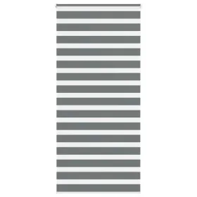 Estor cebra gris oscuro tejido ancho 105,9 cm poliéster de , Persianas y estores - Ref: Foro24-4014185, Precio: 27,21 €, Desc...