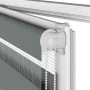 Estor cebra gris oscuro tejido ancho 140,9 cm poliéster de , Persianas y estores - Ref: Foro24-4014166, Precio: 37,56 €, Desc...