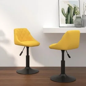 Sillas de comedor giratorias 2 uds terciopelo amarillo mostaza de , Sillas de comedor - Ref: Foro24-335334, Precio: 120,60 €,...