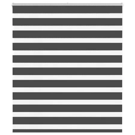 Estor cebra negro 130x150 cm tejido ancho 125,9 cm poliéster de , Persianas y estores - Ref: Foro24-4014241, Precio: 34,47 €,...