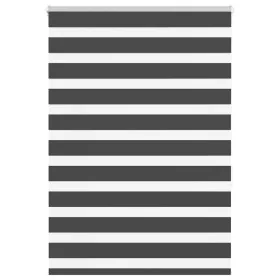 Estor cebra negro 105x150 cm tejido ancho 100,9 cm poliéster de , Persianas y estores - Ref: Foro24-4014236, Precio: 21,89 €,...