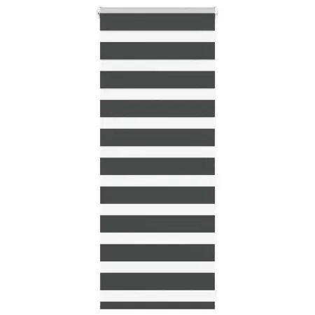 Estor cebra negro 60x100 cm tejido ancho 55,9 cm poliéster de , Persianas y estores - Ref: Foro24-4014201, Precio: 15,55 €, D...