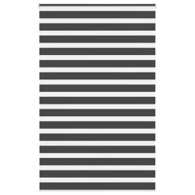 Estor cebra negro 150x230 cm tejido ancho 145,9 cm poliéster de , Persianas y estores - Ref: Foro24-4014297, Precio: 36,98 €,...