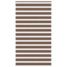 Estor cebra marrón 130x200 cm tejido ancho 125,9 cm poliéster de , Persianas y estores - Ref: Foro24-4014371, Precio: 35,25 €...