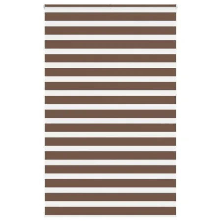 Estor cebra marrón 140x230 cm tejido ancho 135,9 cm poliéster de , Persianas y estores - Ref: Foro24-4014399, Precio: 35,34 €...