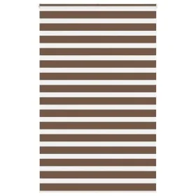 Estor cebra marrón 140x200 cm tejido ancho 135,9 cm poliéster de , Persianas y estores - Ref: Foro24-4014373, Precio: 34,63 €...