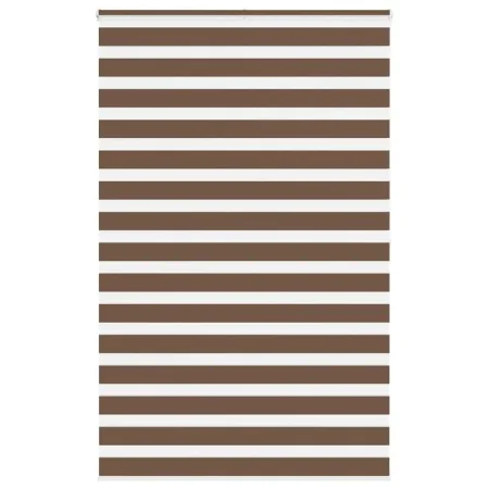 Estor cebra marrón 140x200 cm tejido ancho 135,9 cm poliéster de , Persianas y estores - Ref: Foro24-4014373, Precio: 34,63 €...
