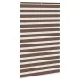 Estor cebra marrón 140x200 cm tejido ancho 135,9 cm poliéster de , Persianas y estores - Ref: Foro24-4014373, Precio: 34,63 €...