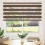 Estor cebra marrón 165x150 cm tejido ancho 160,9 cm poliéster de , Persianas y estores - Ref: Foro24-4014352, Precio: 38,59 €...