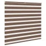 Estor cebra marrón 165x150 cm tejido ancho 160,9 cm poliéster de , Persianas y estores - Ref: Foro24-4014352, Precio: 38,59 €...