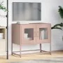 Mueble para TV acero laminado en frío rosa 68x39x60,5 cm de , Muebles TV - Ref: Foro24-853333, Precio: 72,45 €, Descuento: %